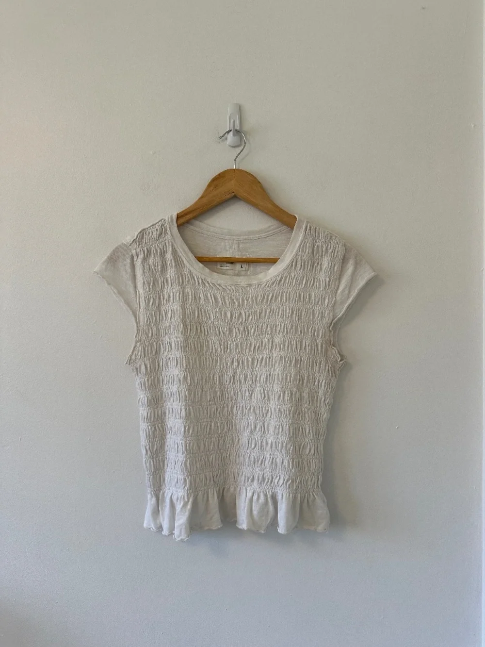 Free People x We The Free Sylvie Tee in Ivory | Size Large - Picture 2 of 12